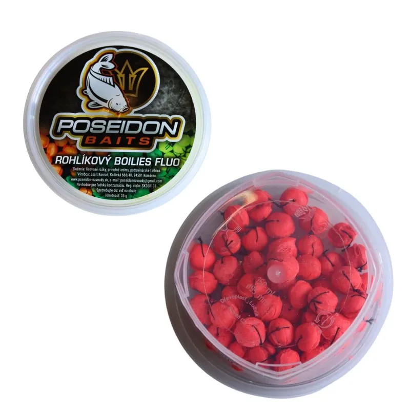 Nízká Cena Poseidon Semmel Boilies Fluo Mango Butyric 12 mm 35 g